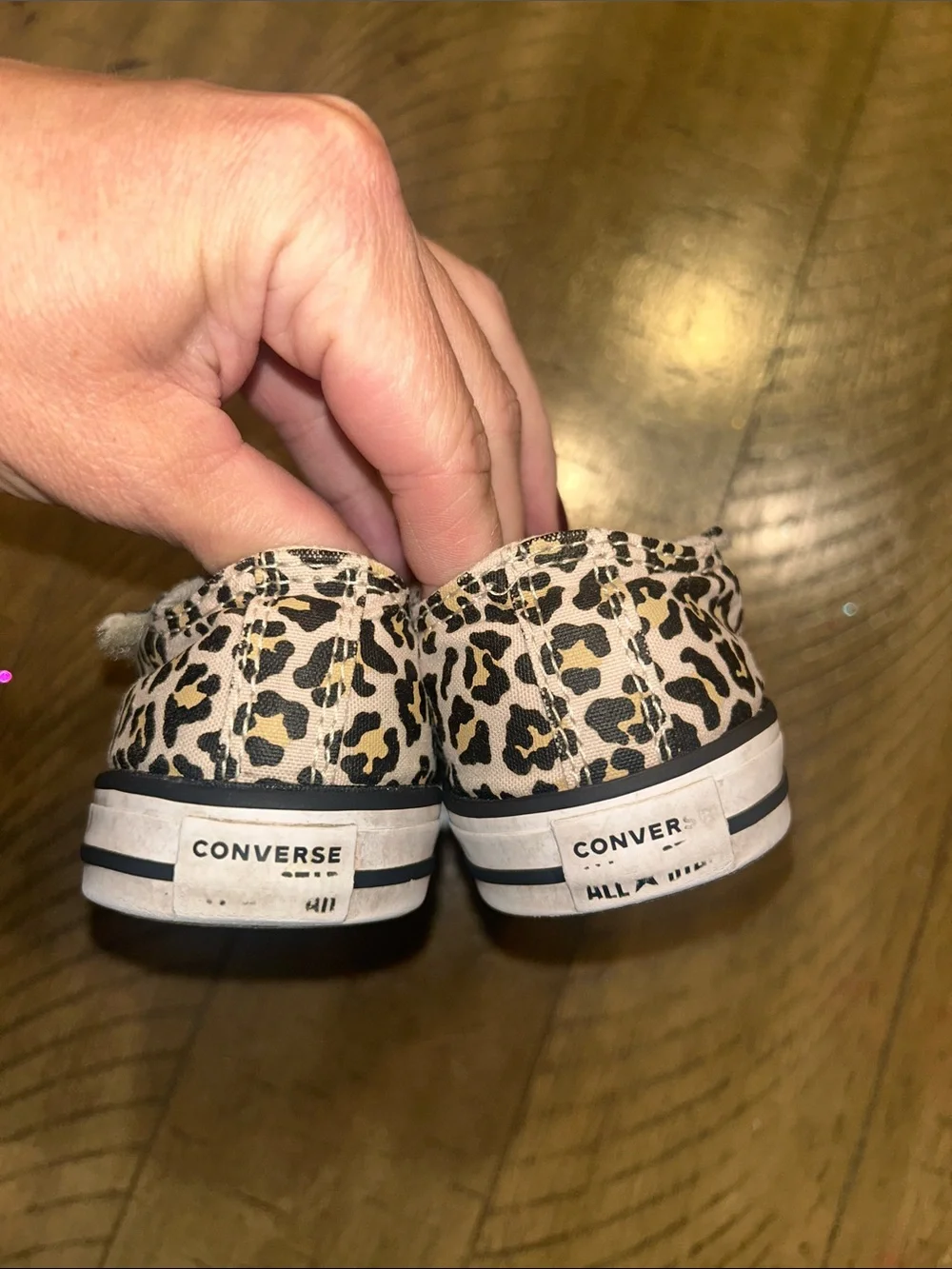 Converse Kids Leopard-Print Sneakers Size 9 Toddler